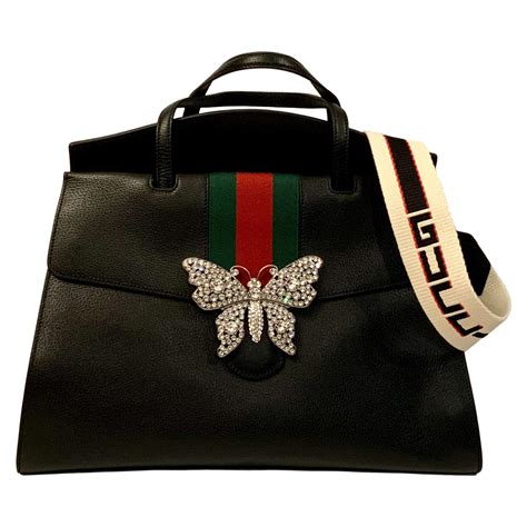 gucci bag with butterflies|gucci bag with butterfly buckle.